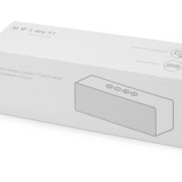 Портативная колонка Bar со стереодинамиками soft touch, серый