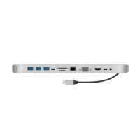 Хаб USB Type-C 3.0 для ноутбуков Falcon, черный