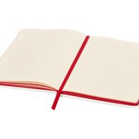 Блокнот ColorNote White, твердая обложка A5, 80 листов, белый с красным
