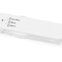 Универсальный переходник Smarty (Micro USB / Lightning / Type C), белый