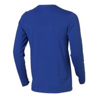Ponoka мужская футболка из органического хлопка, длинный рукав, синий