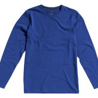 Ponoka мужская футболка из органического хлопка, длинный рукав, синий