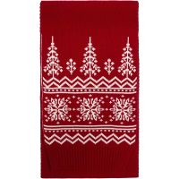 Шарф Elnik, красный с молочно-белым