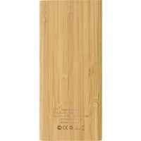 Внешний беспроводной аккумулятор из бамбука Bamboo Air, 10000 mAh
