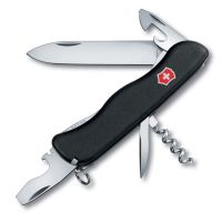 Нож перочинный VICTORINOX Picknicker, 111 мм, 11 функций, с фиксатором лезвия, черный