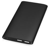 Портативное зарядное устройство Джет с 2-мя USB-портами, 8000 mAh, черный