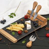 Набор для сыра из сланцевой доски и ножей Bamboo collection Taleggio