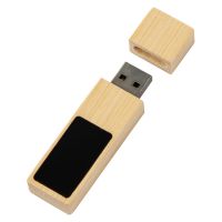 USB 2.0- флешка на 32 Гб c подсветкой логотипа Bamboo LED