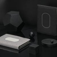 Органайзер с беспроводной зарядкой 5000 mAh Powernote, серый