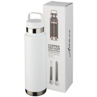 Медная спортивная бутылка с вакуумной изоляцией Colton объемом 600 мл, белый