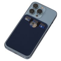 Чехол-картхолдер Favor на клеевой основе на телефон для пластиковых карт и и карт доступа, синий