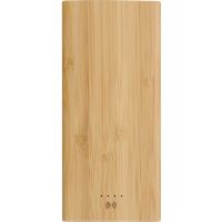 Внешний беспроводной аккумулятор из бамбука Bamboo Air, 10000 mAh