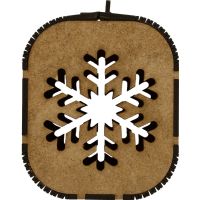 Подарочная коробка Снежинка, малая