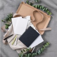 Блокнот Bianco формата A5 на гребне, белый