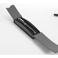 Чехол с магнитным замком ETUI в черном цвете для одной письменной принадлежности