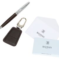 Подарочный набор Millau: ручка шариковая, брелок. Balmain, коричневый