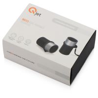 Портативные парные колонки Qjet TWS Mates с синими кольцами