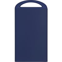 Портативное зарядное устройство Shine с зеркальной гравировкой, 4000 mAh, синий