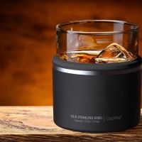 Тумблер для виски WHISKEY KUZIE, черный