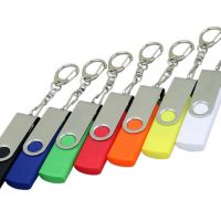 Флешка с  поворотным механизмом, c дополнительным разъемом Micro USB, 64 Гб, красный