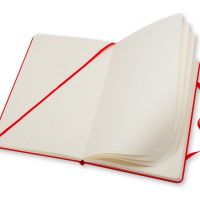 Записная книжка Moleskine Classic (в клетку) в твердой обложке, Large (13х21см), красный
