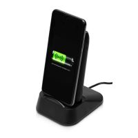 Портативное беспроводное зарядное устройство с док-станцией Uniq, 10000 mah, черный