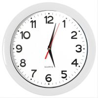 Часы настенные "ПРОМО" разборные ,  белый, D28,5 см, пластик
