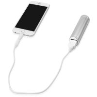 Портативное зарядное устройство Олдбери, 2200 mAh, серебристый