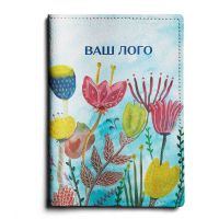 Обложка для паспорта "Космические цветы"