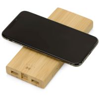 Внешний беспроводной аккумулятор из бамбука Bamboo Air, 10000 mAh